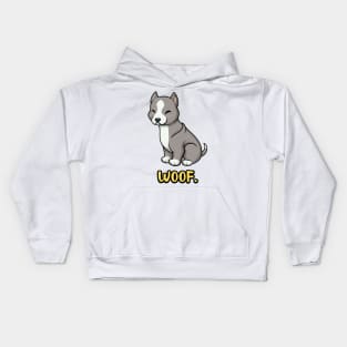 Chibi Kawaii Pitbull Dog Kids Hoodie